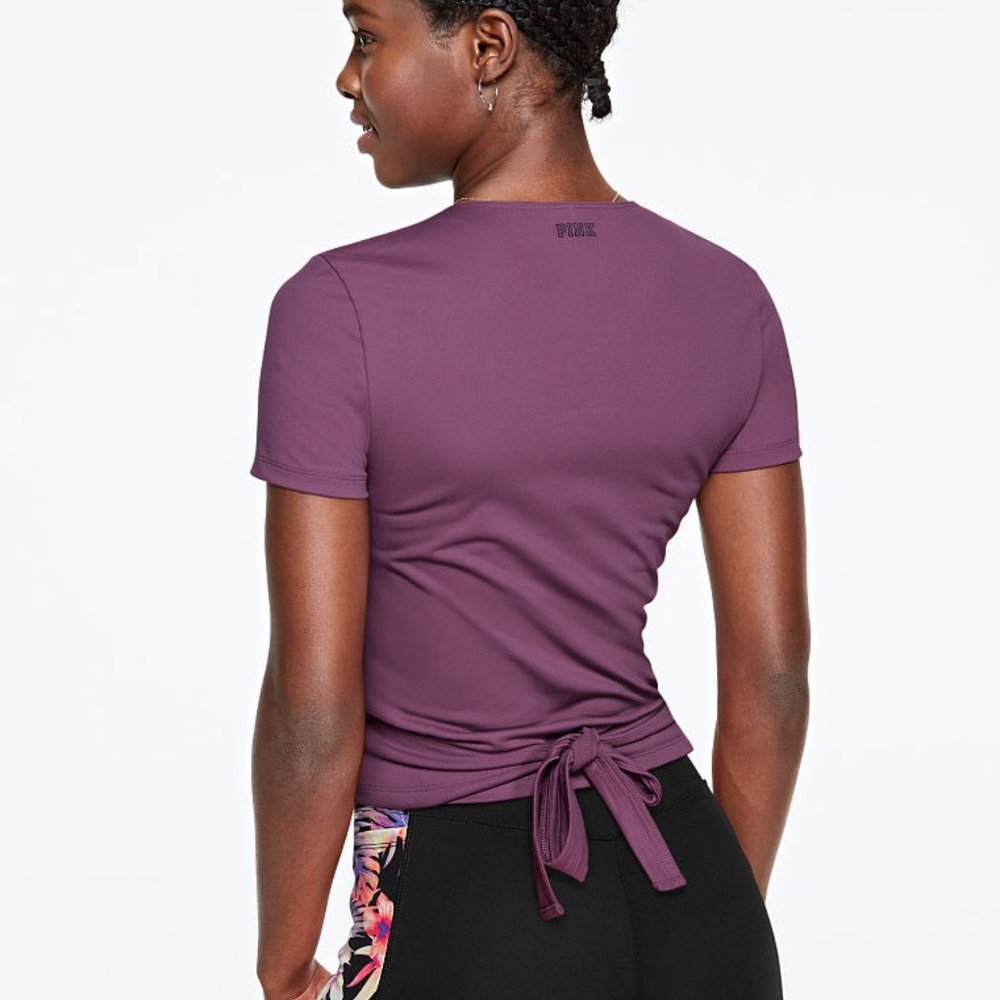 PINK Ultimate Wrap Top in Mauve Mist - Picture 2 of 4